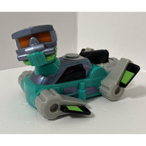 Rescue Heroes Diver Robot Goggles Green Walking Figure Fisher Price 2004  WORKS - Picture 1 of 4